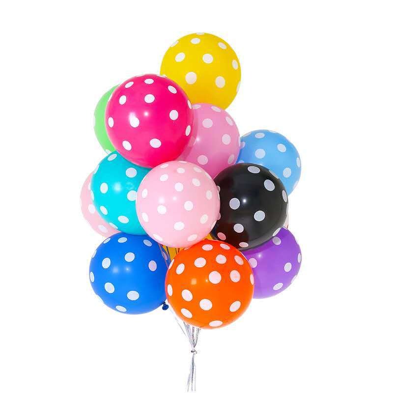 Polka dot balloons