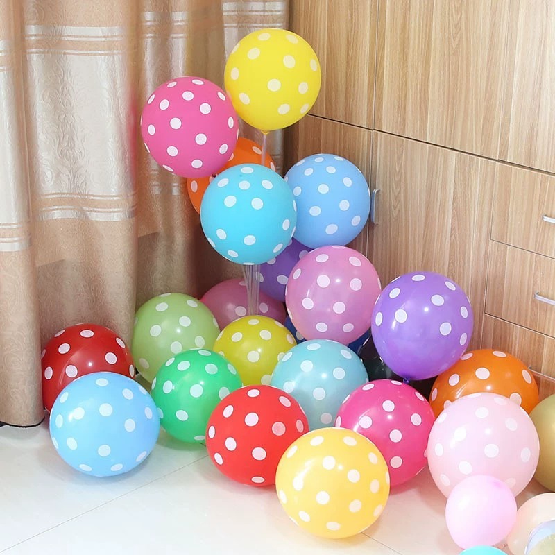 Polka dot balloons
