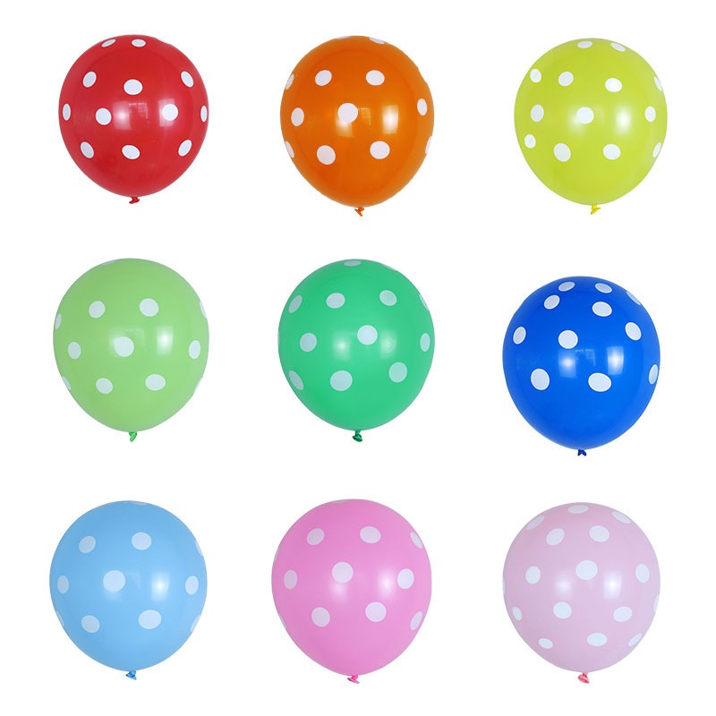 Polka dot balloons