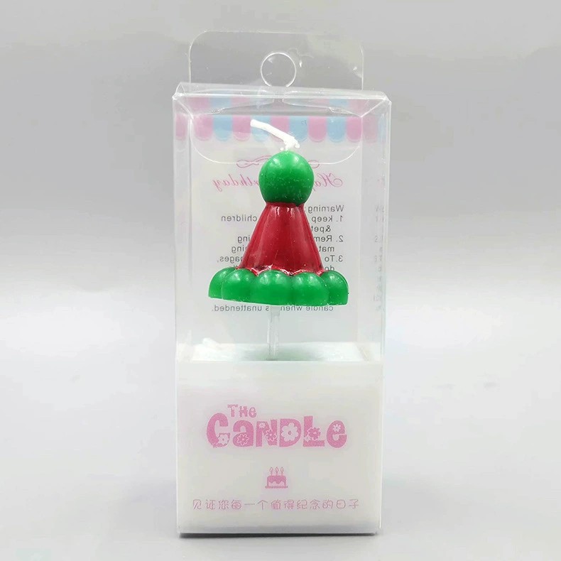 Santa hat candles