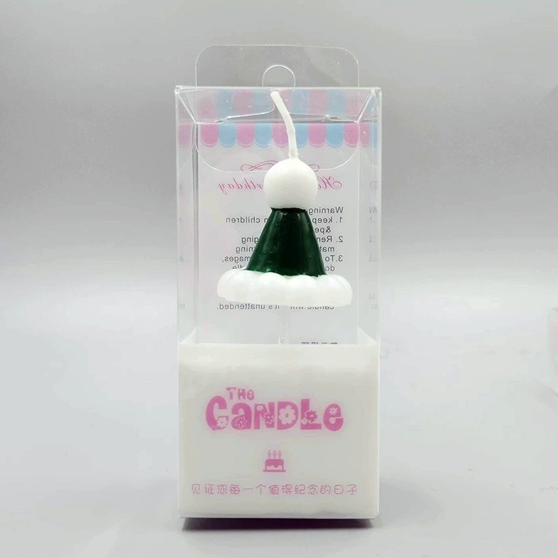 Santa hat candles