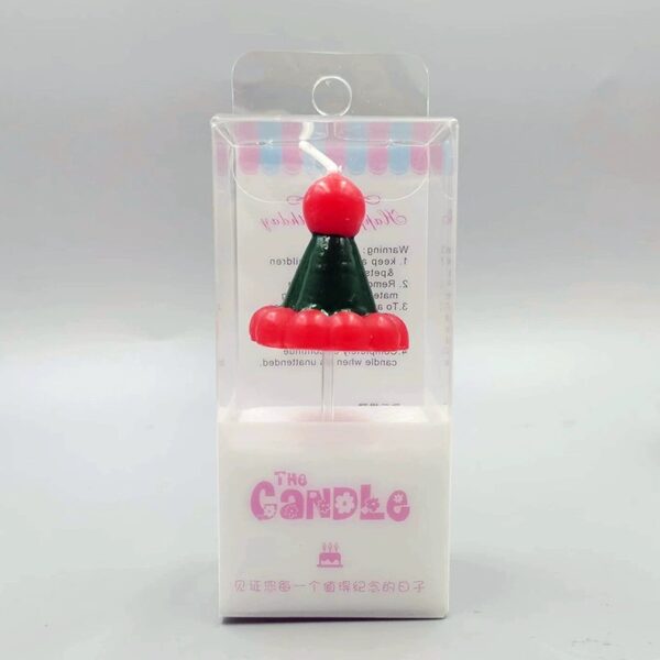 Santa hat candles
