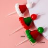 Santa hat candles