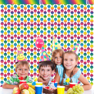 smiley face gradient rain curtain