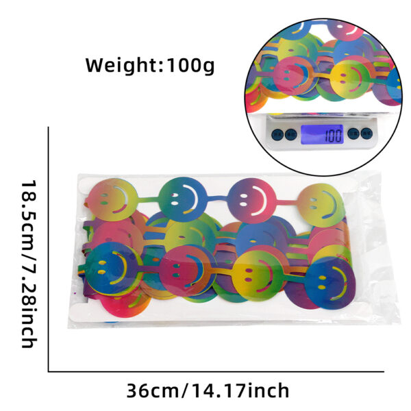 Smiley face gradient rain curtain