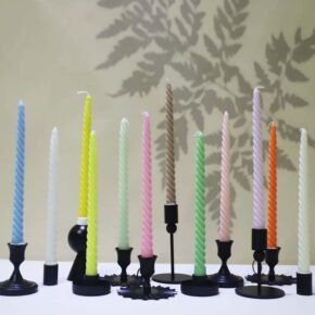 Spiral handle candle