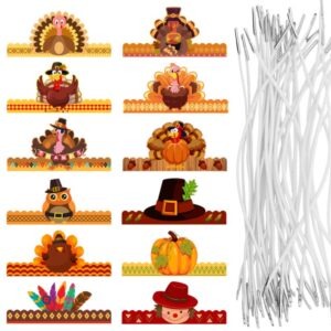 thanksgiving paper plate turkey hats