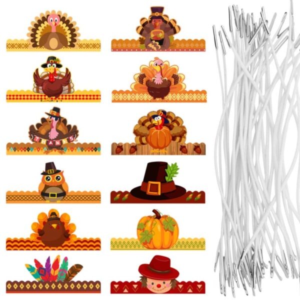 thanksgiving paper plate turkey hats