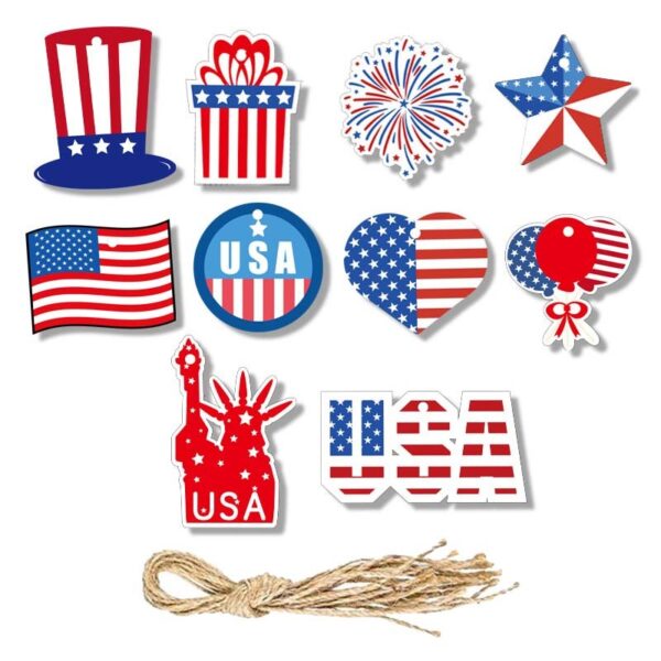 Independence Day Hanging Ornament Set