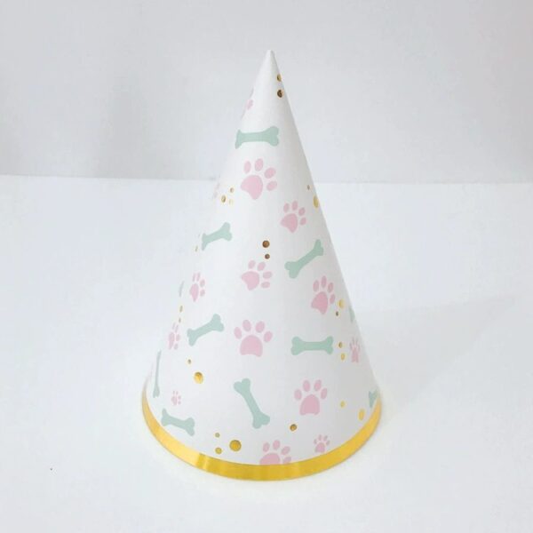 Wave pattern gold-stamped birthday hat