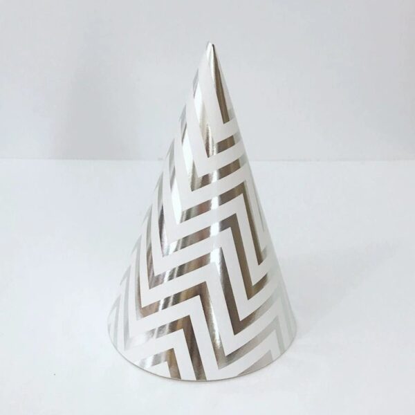 Wave pattern gold-stamped birthday hat