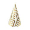 Wave pattern gold-stamped birthday hat