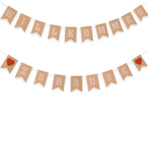 Welcome Home German Banners