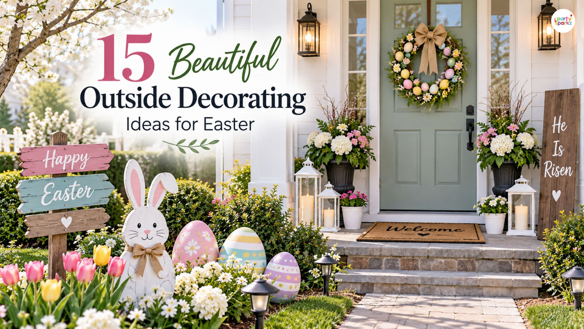 15 Beautiful Outside Decorating Ideas for Easter