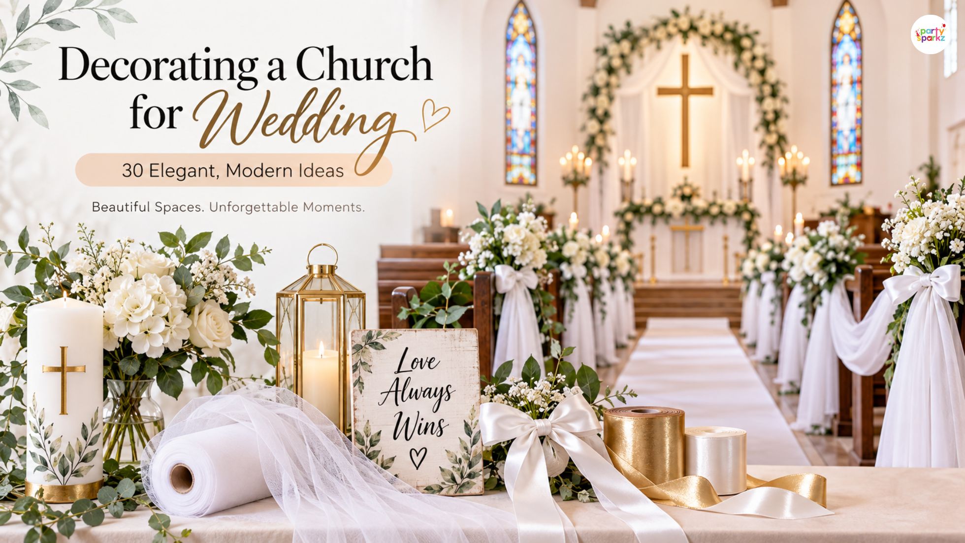 Decorating a Church for Wedding