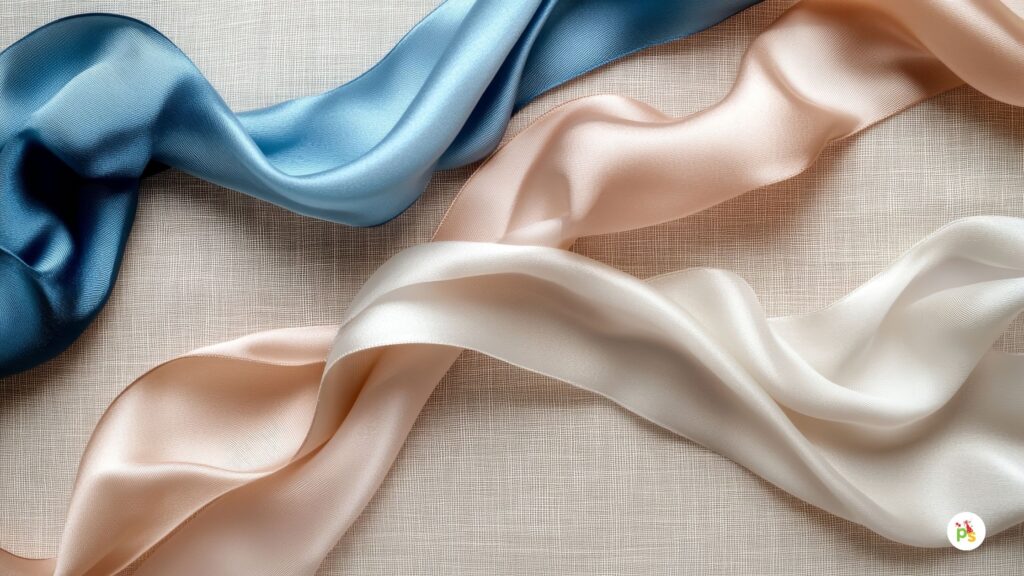 Flowing Silk Ribbon Details
