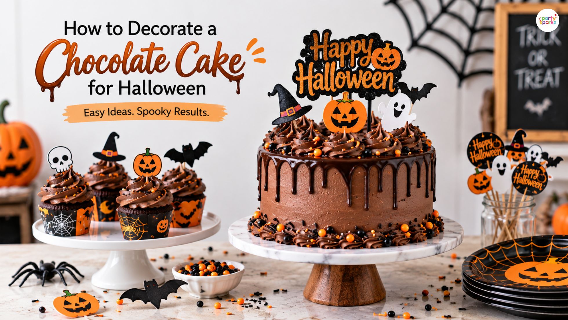 How to Decorate a Chocolate Cake for Halloween