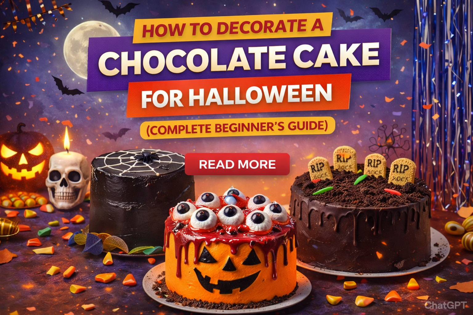 How to Decorate a Chocolate Cake for Halloween (Complete Beginner’s Guide)