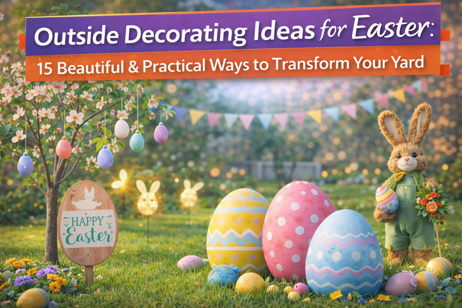 Outside Decorating Ideas for Easter 15 Beautiful & Practical Ways to Transform Your Yard