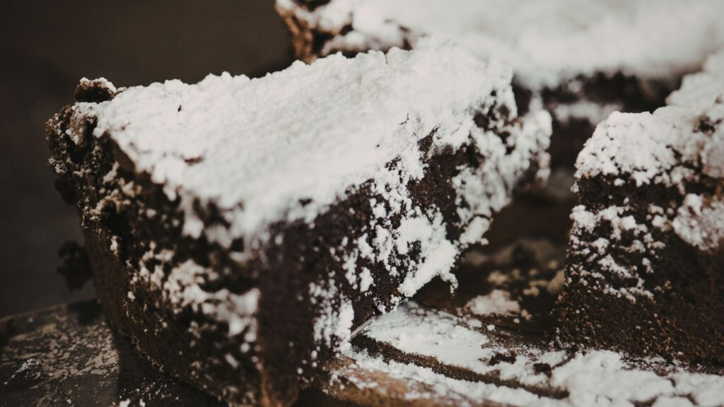 1. Powdered Sugar Stencil Design