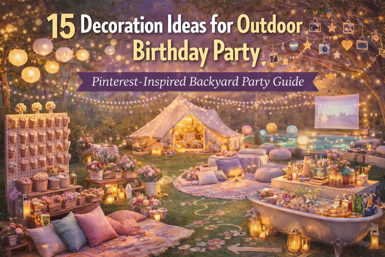 15 Decoration Ideas for Outdoor Birthday Party (Pinterest-Inspired Backyard Party Guide)