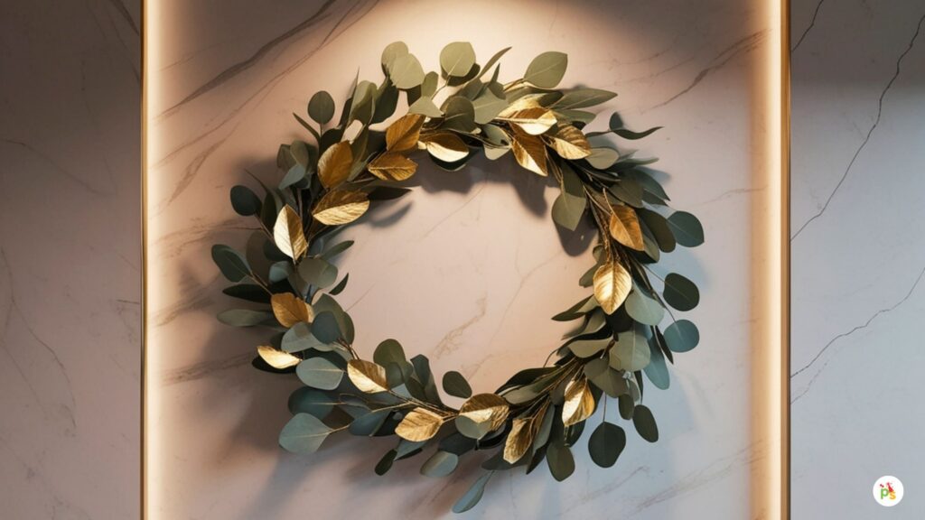 Gold Hoop Shamrock Wreath