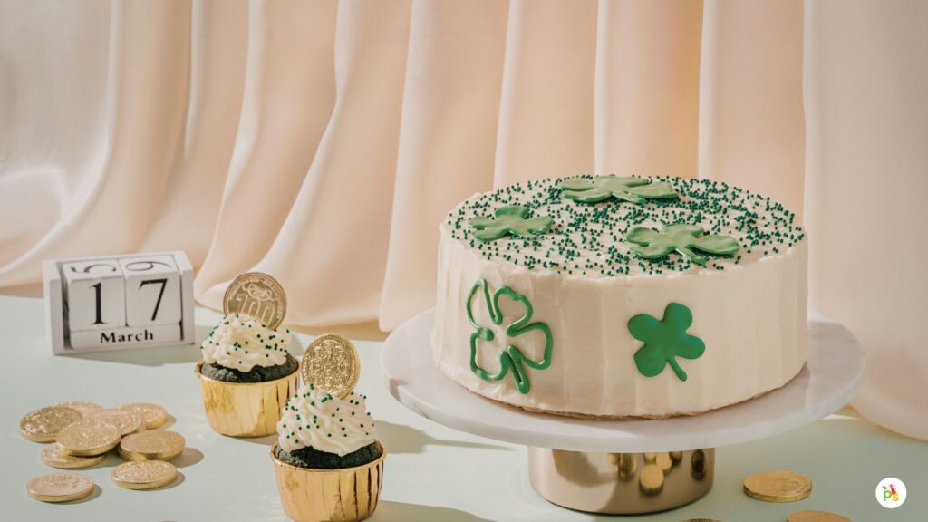 Shamrock Sprinkle Cake