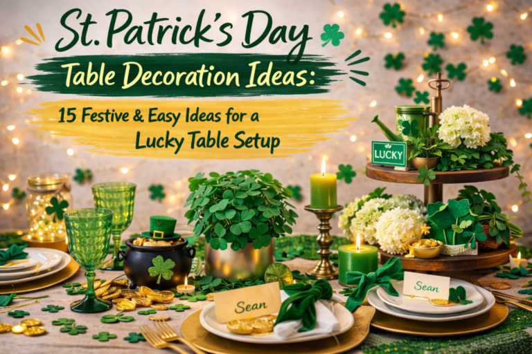 St. Patrick’s Day Table Decoration Ideas