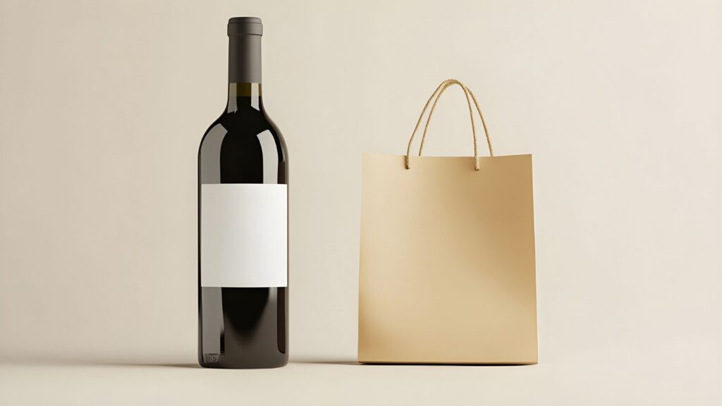 Best Decorative & High-Margin: Metallic and Wine Gift Bags