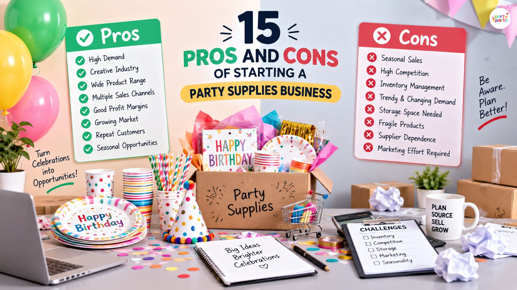 15 Pros and Cons of Starting a Party Supplies Business