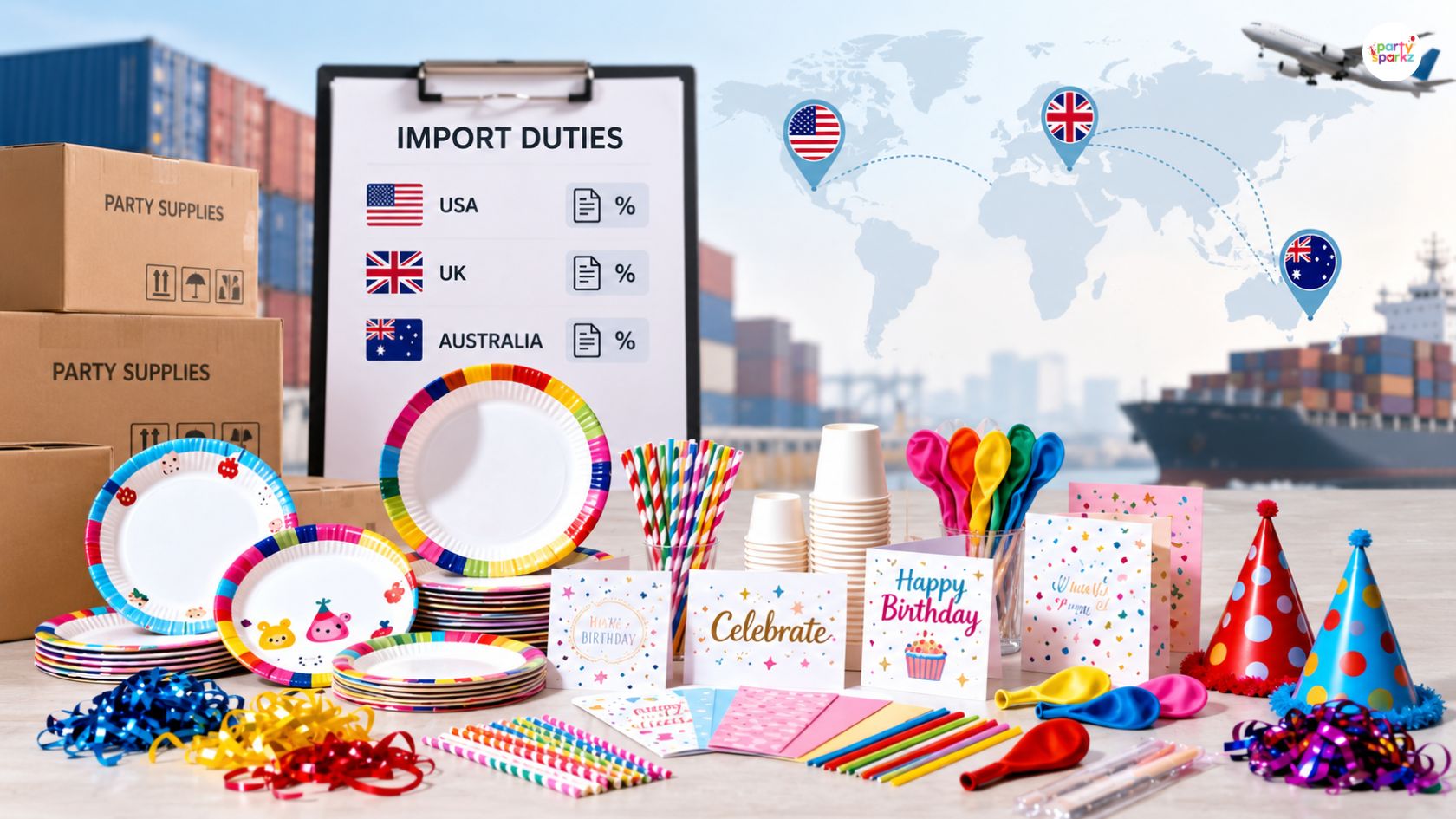 Import Duties on Party Supplies for the US