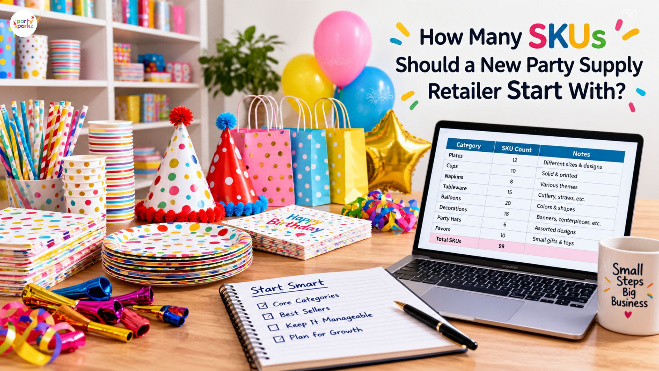 How Many SKUs Should a New Party Supply Retailer Start With?