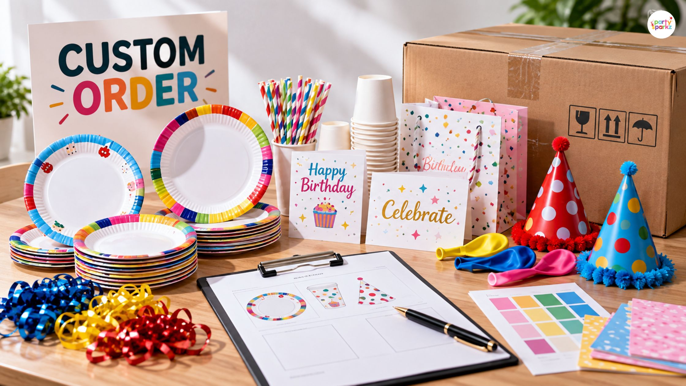 How to Order Custom Wholesale Party Supplies from PartySparkz