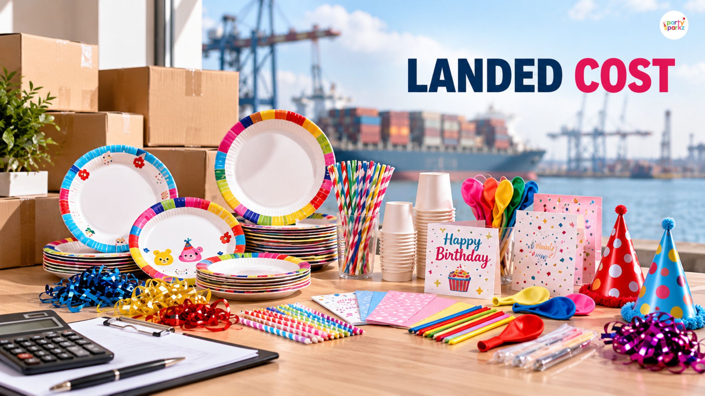 How to calculate landed cost when importing party supplies from China