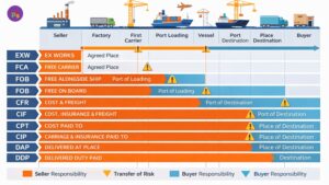 Incoterms explained for first-time party supply importers: FOB vs CIF vs DDP