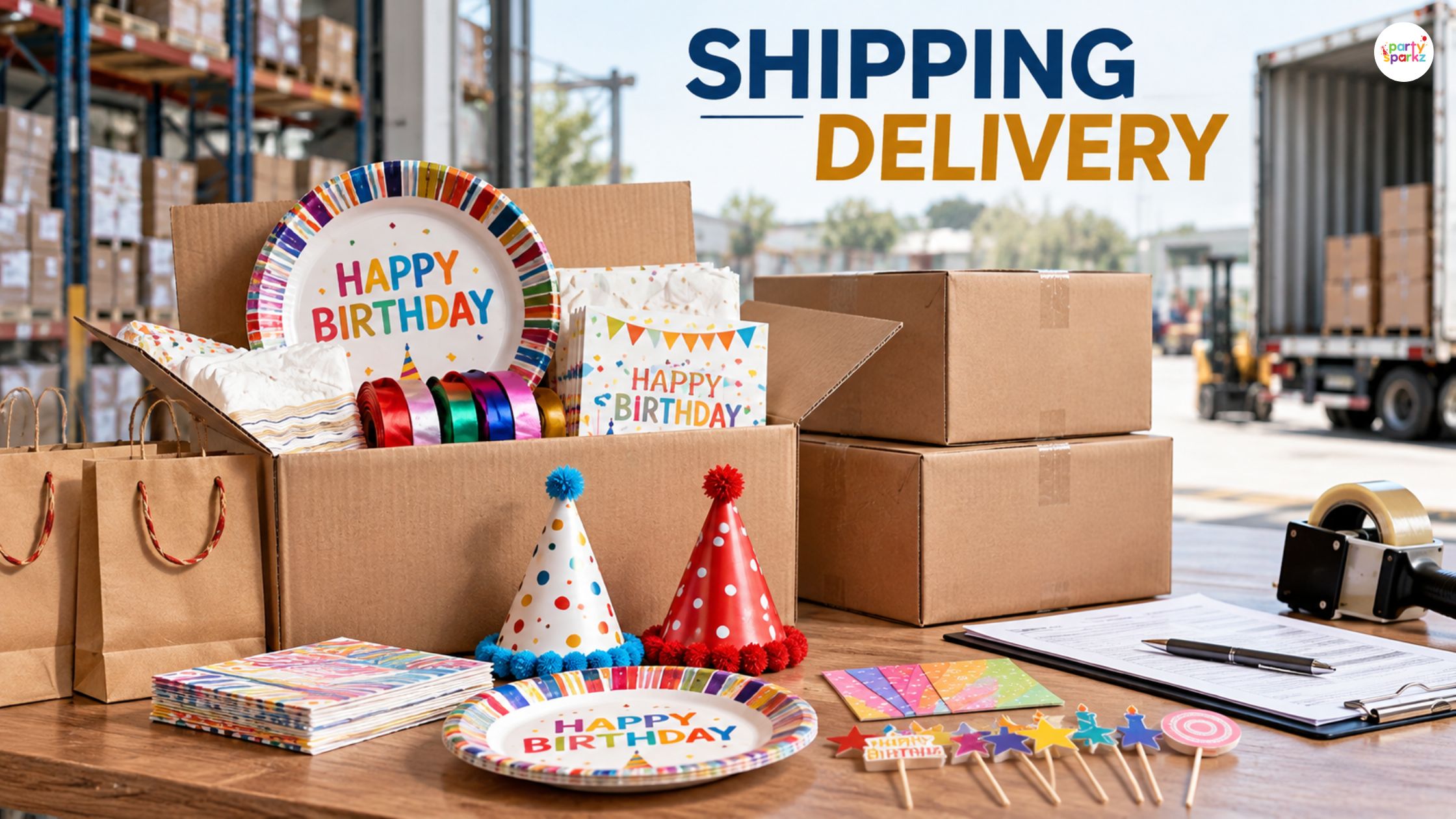 PartySparkz Shipping And Delivery