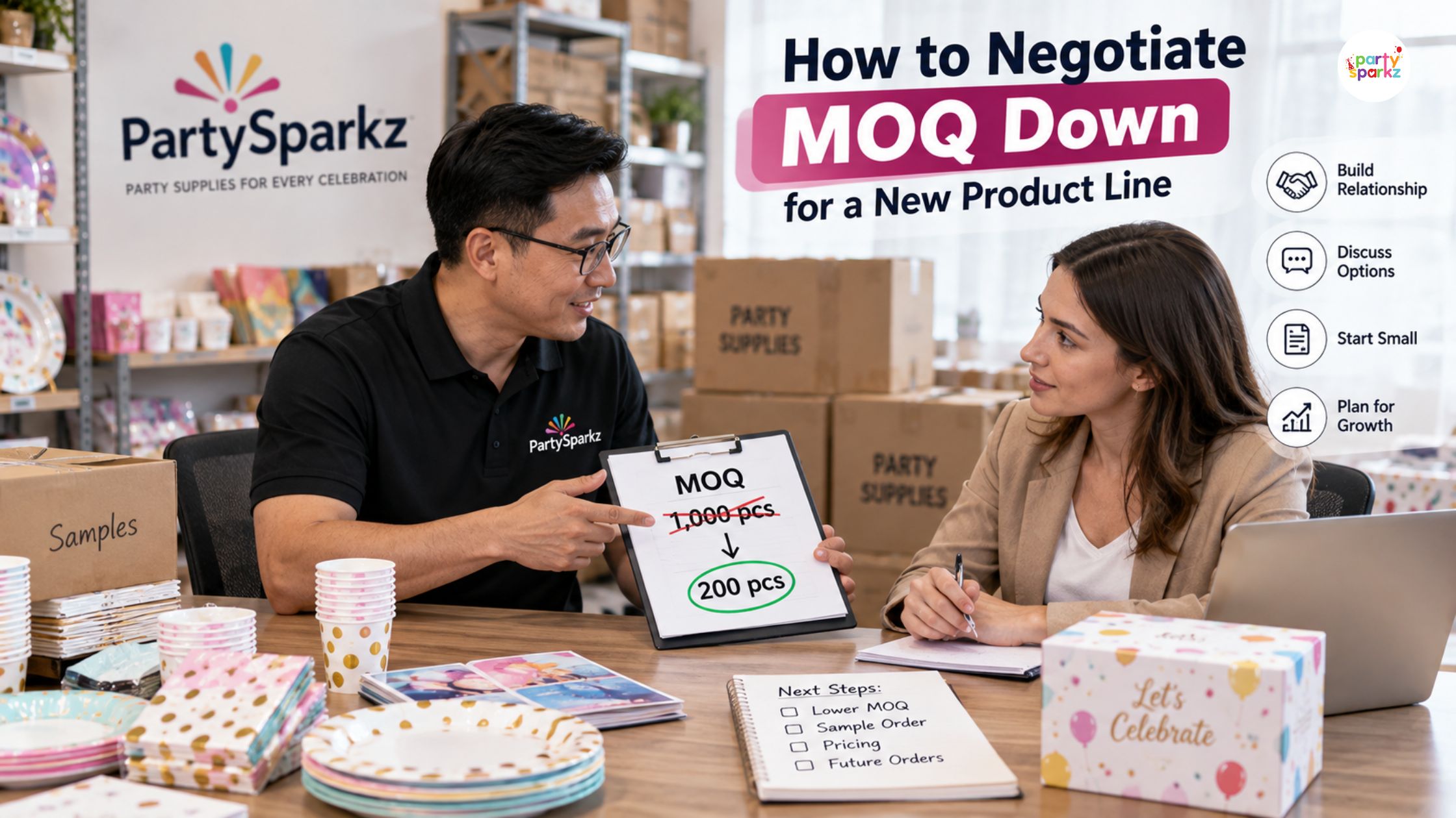 How to Negotiate MOQ Down for a New Product Line