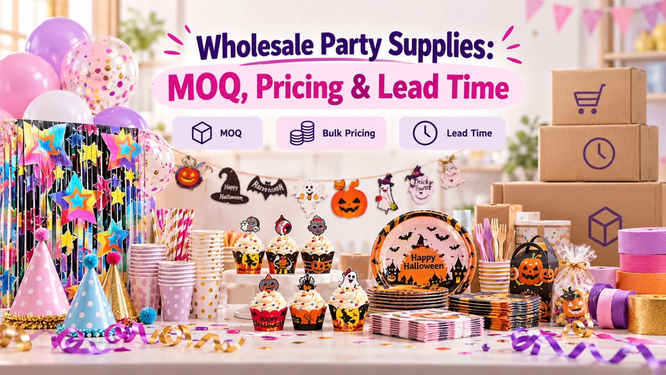 Wholesale Party Supplies MOQ, Pricing and Lead Time: What Buyers Should Know